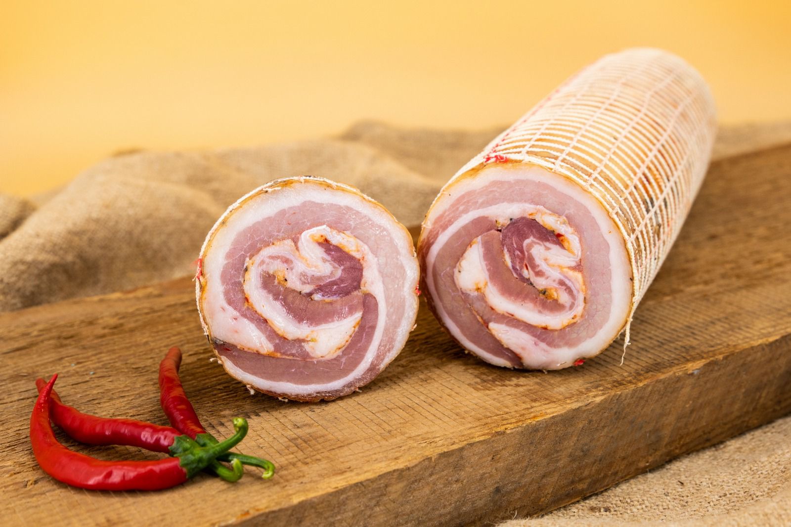 Pancetta Arrotolata Dolce 1kg Estock1 Food